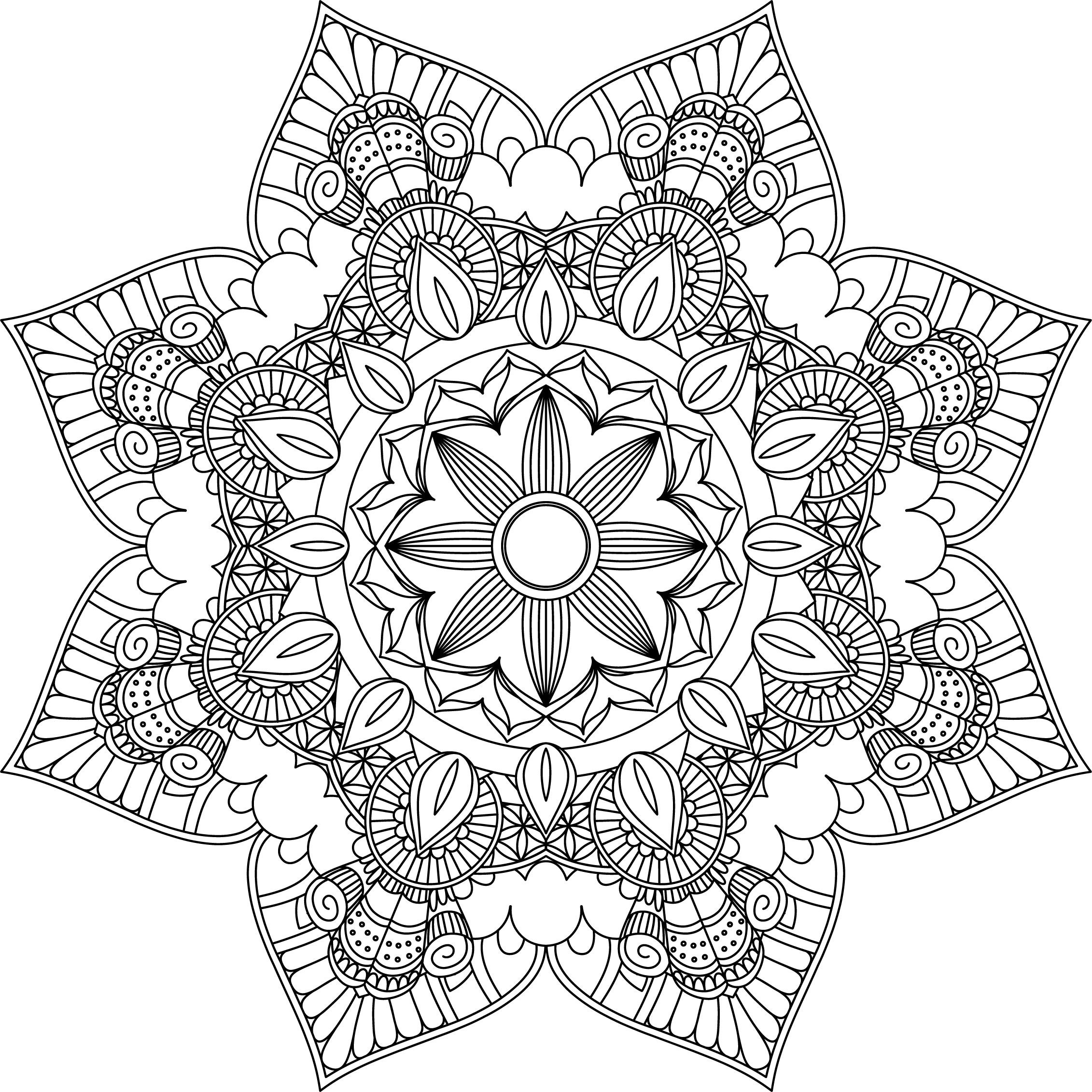 Mandala Coloring Pages Adult Coloring Sheet Printable Coloring Page Grown Up Coloring