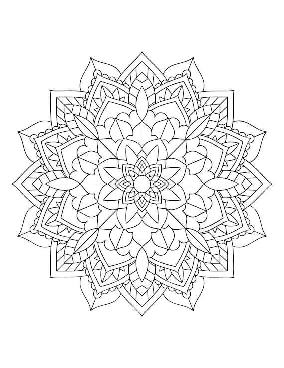 Descargables para colorear página página de por Thrive360Living  Arte de  rotulador indeleble, Mandalas para colorear, Mandalas arte