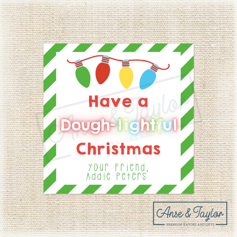 Have A Dough Lightful Holiday Free Printable