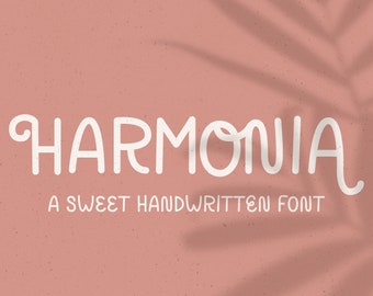 Harmonia // A Sweet Handwritten Font