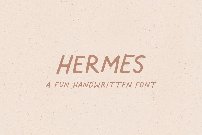 Hermes // A Fun Handwritten Font // Display Font, Handwritten, Handwriting, Hand-Lettered, Quirky, Quote Font, Social Media Font image 1