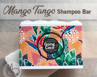 100% Organic Coconut Oil Shampoo Bar_Mango Tango_Vegan_Normal/Dry Hair_65-70 g