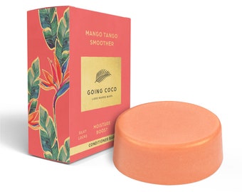 Shampoo Bar MANGO TANGO SMOOTHER 97% Natural Protein Rich with moisturising cocoa butter, organic coconut oil, shea butter and mango butter