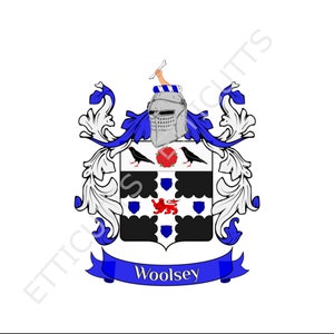 Woolsey Coat Of Arms Family Crest PDF Download, Printable Coat of arms.