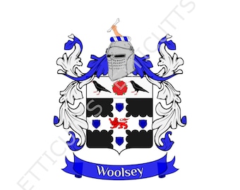 Woolsey Coat Of Arms Family Crest PDF Download, Printable Coat of arms.