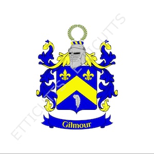 Gilmour Coat Of Arms Family Crest PDF Download, Printable Coat of arms.