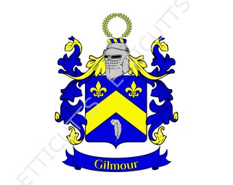 Gilmour Coat Of Arms Family Crest PDF Download, Printable Coat of arms.