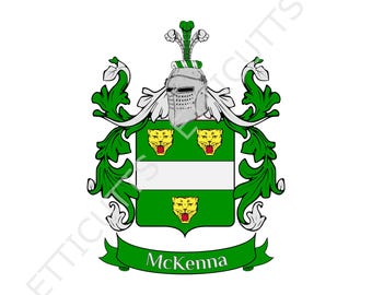 McKenna Coat Of Arms Print Cut Sublimate Engrave Digital Download