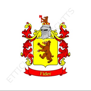 Fider Coat Of Arms Print Cut Sublimate Engrave Digital Download