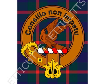 Downloadable Agnew Clan Badge Print Scottish Clan Gift Art Poster