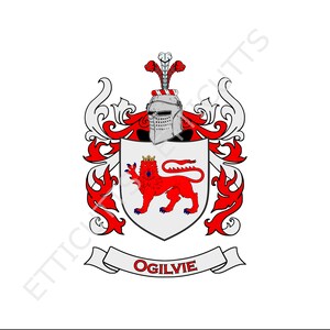 Ogilvie Coat Of Arms Print Cut Sublimate Engrave Digital Download