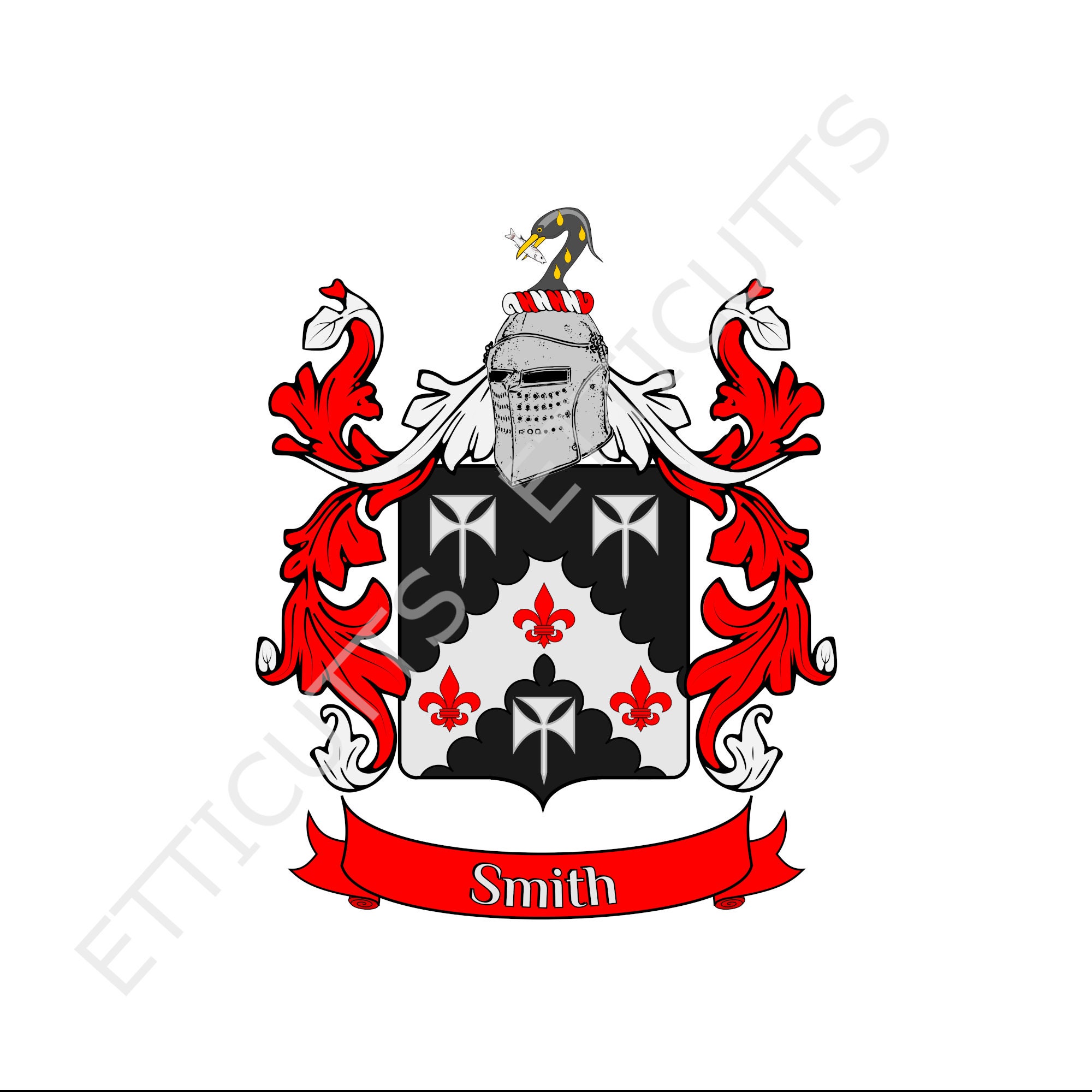 Smith Coat of Arms Family Crest PDF Download, Printable Coat of Arms
