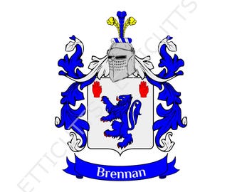 Brennan Coat Of Arms Family Crest PDF Download, Printable Coat of arms.