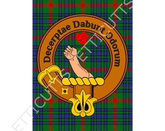 Downloadable Aiton Clan Badge Print Scottish Clan Gift Art Poster