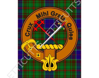 Downloadable Adam Clan Badge Print Scottish Clan Gift Art Poster