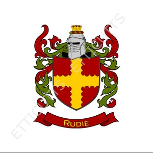 Rudie Coat Of Arms Print Cut Sublimate Engrave Digital Download