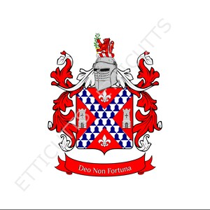 Caunce Coat Of Arms Print Cut Sublimate Engrave Digital Download