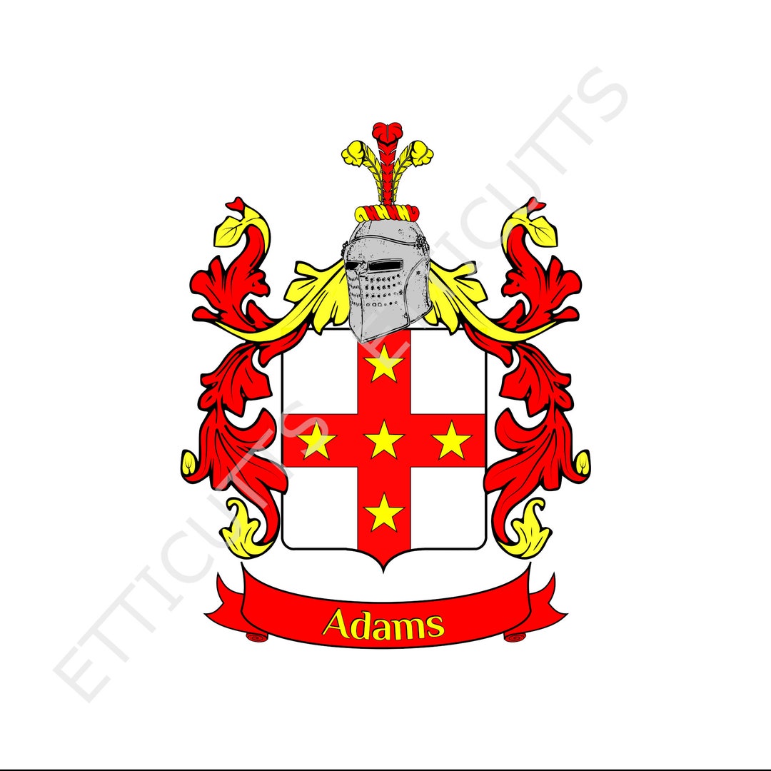 Adams Coat of Arms Family Crest PDF Download, Printable Coat of Arms. Etsy