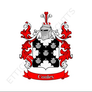 Conley Coat Of Arms Family Crest PDF Download, Printable Coat of arms.