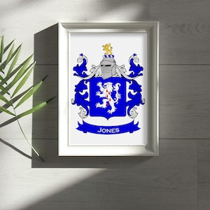 Jones Coat of Arms Family Crest PDF Download, Printable Coat of Arms ...