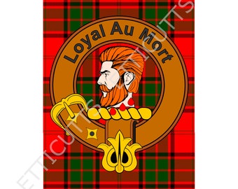 Downloadable Adair Clan Badge Print Scottish Clan Gift Art Poster