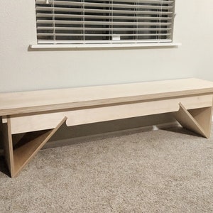 Banc de contreplaqué de bouleau moderne