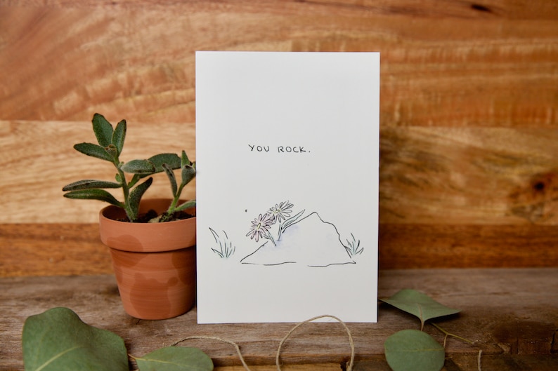 for boyfriend - Greeting card for any occasion best friend just because birthday blank inside sister - anniversary mom You rock