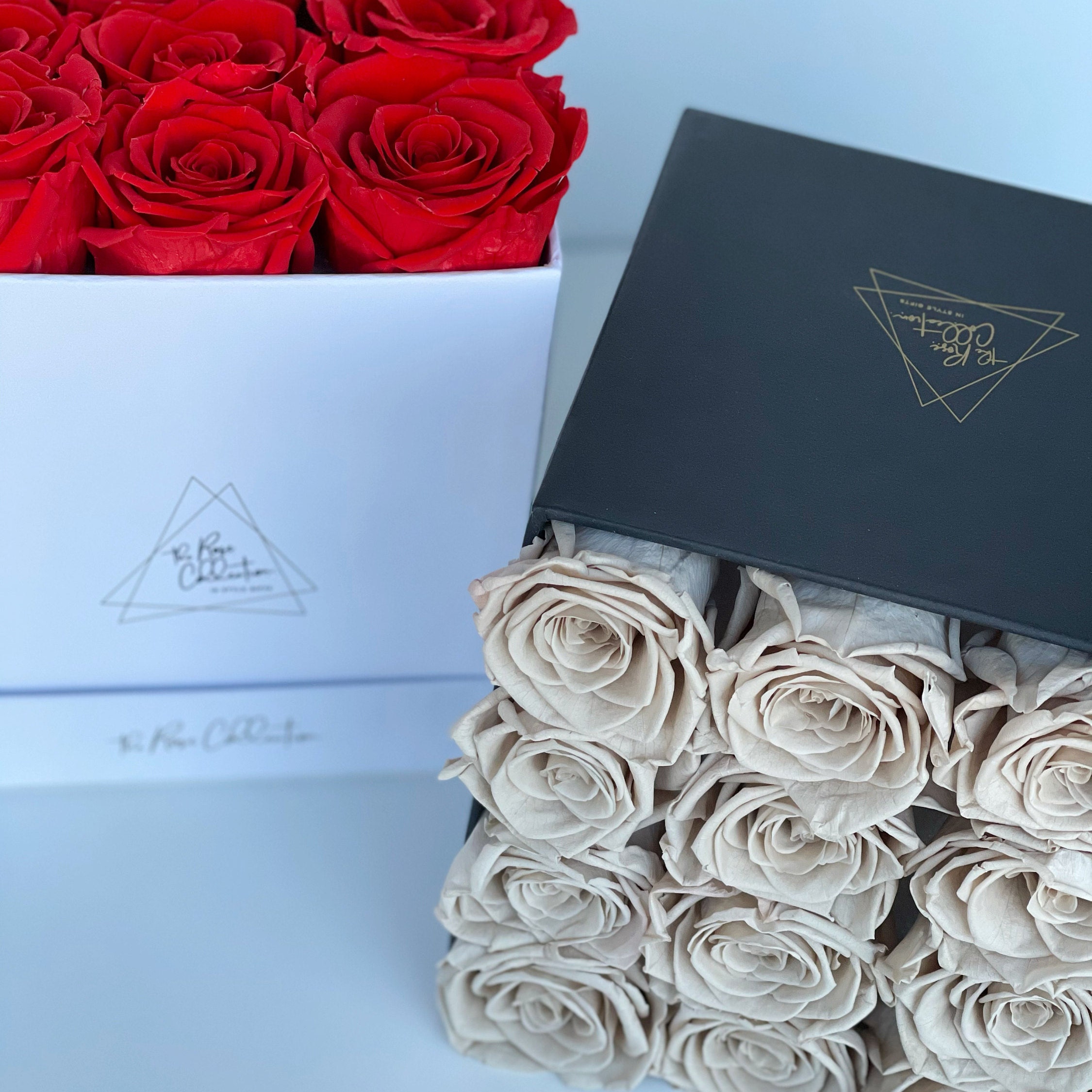 Roses in a box/Preserved Roses/Roses that last a year/Forever Etsy
