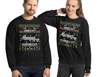 Zander Claus TM Brand original - Knecht Ruphecht Christmas Angler Unisex Sweater