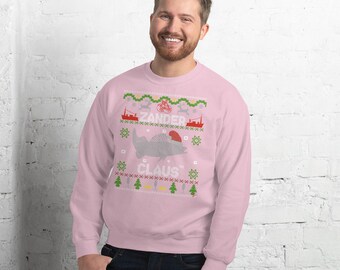 Zander Claus ® Christmas Sweater Zander Claus christmas ugly sweater Angler  Unisex Sweater