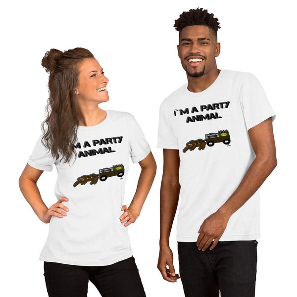 Sloth T-shirt - im a party animal- funny tshirt - 4th of july - Faultier T-shirt Short-Sleeve Unisex T-Shirt