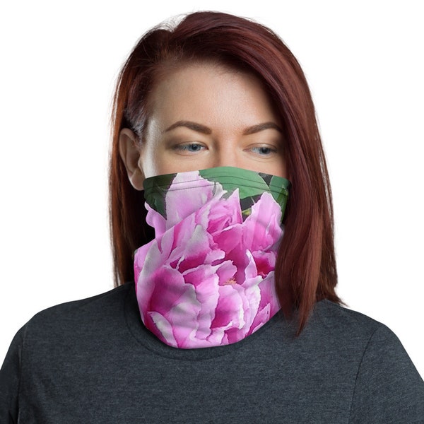 Floral flower photo by Jean Olivier mundschutzNeck Gaiter