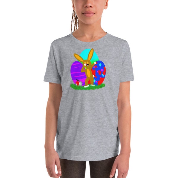 Dabbing Osterhase - easter bunny - Ostereier - Ostergeschenk für Kinder Youth Short Sleeve T-Shirt