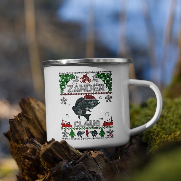 ZANDER CLAUS® das Original! Outdoor Weihnachtstasse Metall Emaillebecher