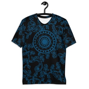 Olivier Industries ® 90th Hispanic - batik style All over printed handmade "unisex" Men's T-shirt