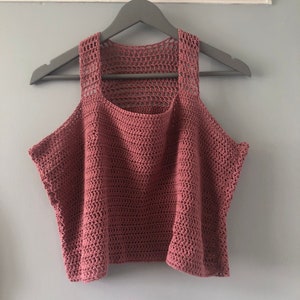 Mesh Back Crochet Crop Top Pattern, Crochet Pattern, Crochet Crop Top Pattern, Summer Top Pattern