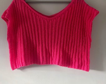 Ribbed Crochet Crop Top Pattern