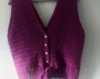 Crochet Deep V Blouse Pattern, Crochet Crop Top Pattern