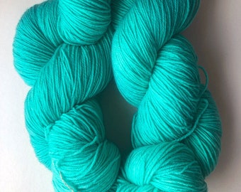 The Middle hand dyed sock yarn, superwash fine merino, 100g, sock yarn, blue yarn