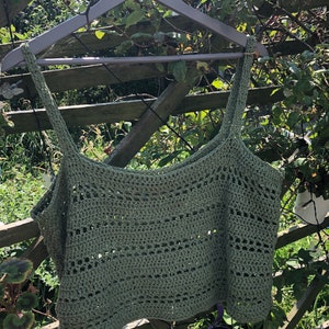 Breezy Summer Crochet Crop Top Pattern - Etsy