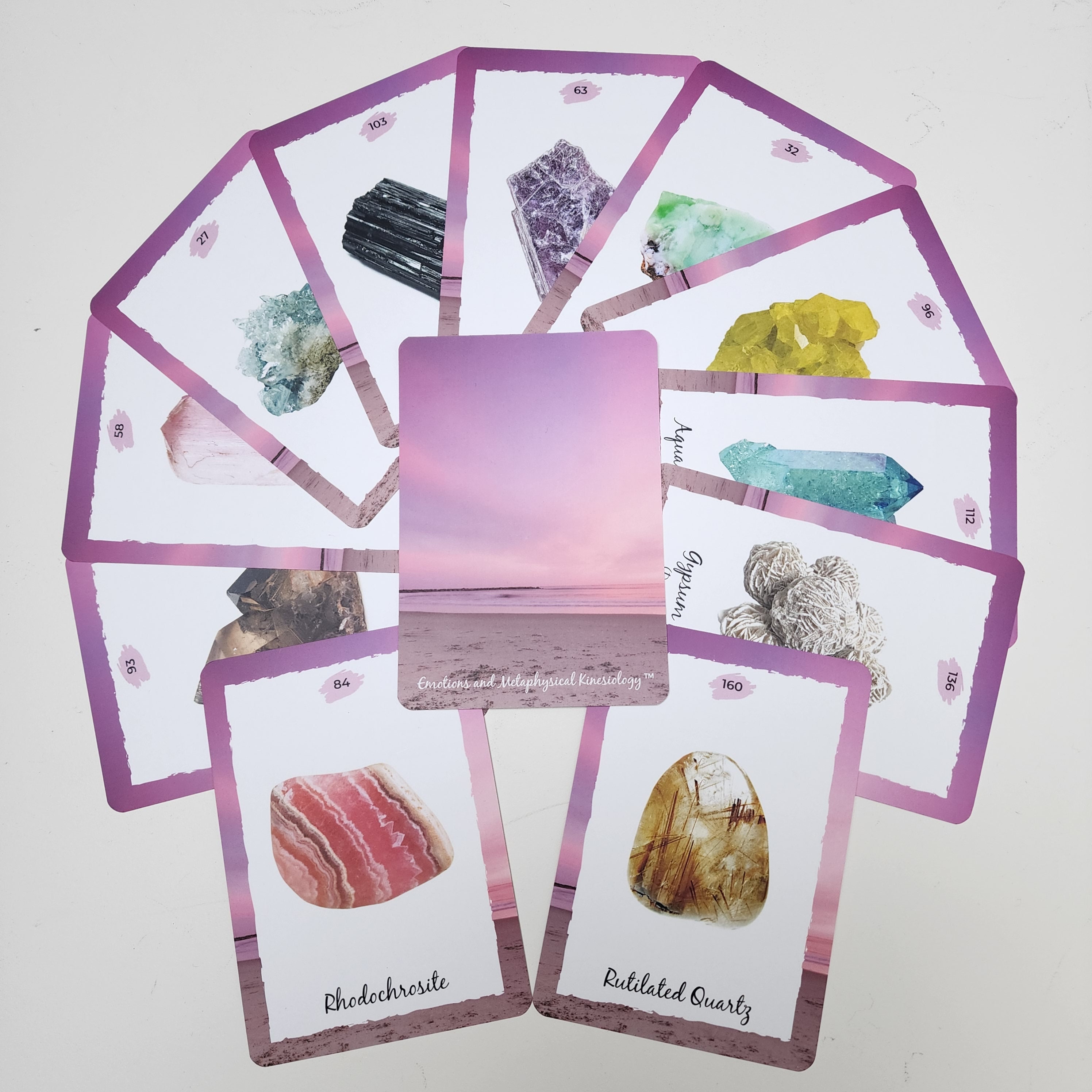 Crystal Cards and Reference Chart Set – Deck of 180 Cards and 2 X ...