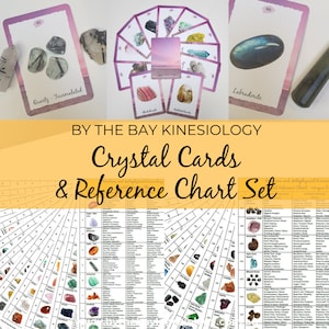 Crystal Cards and Reference Chart Set – Deck of 180 Cards and 2 x Reference Charts