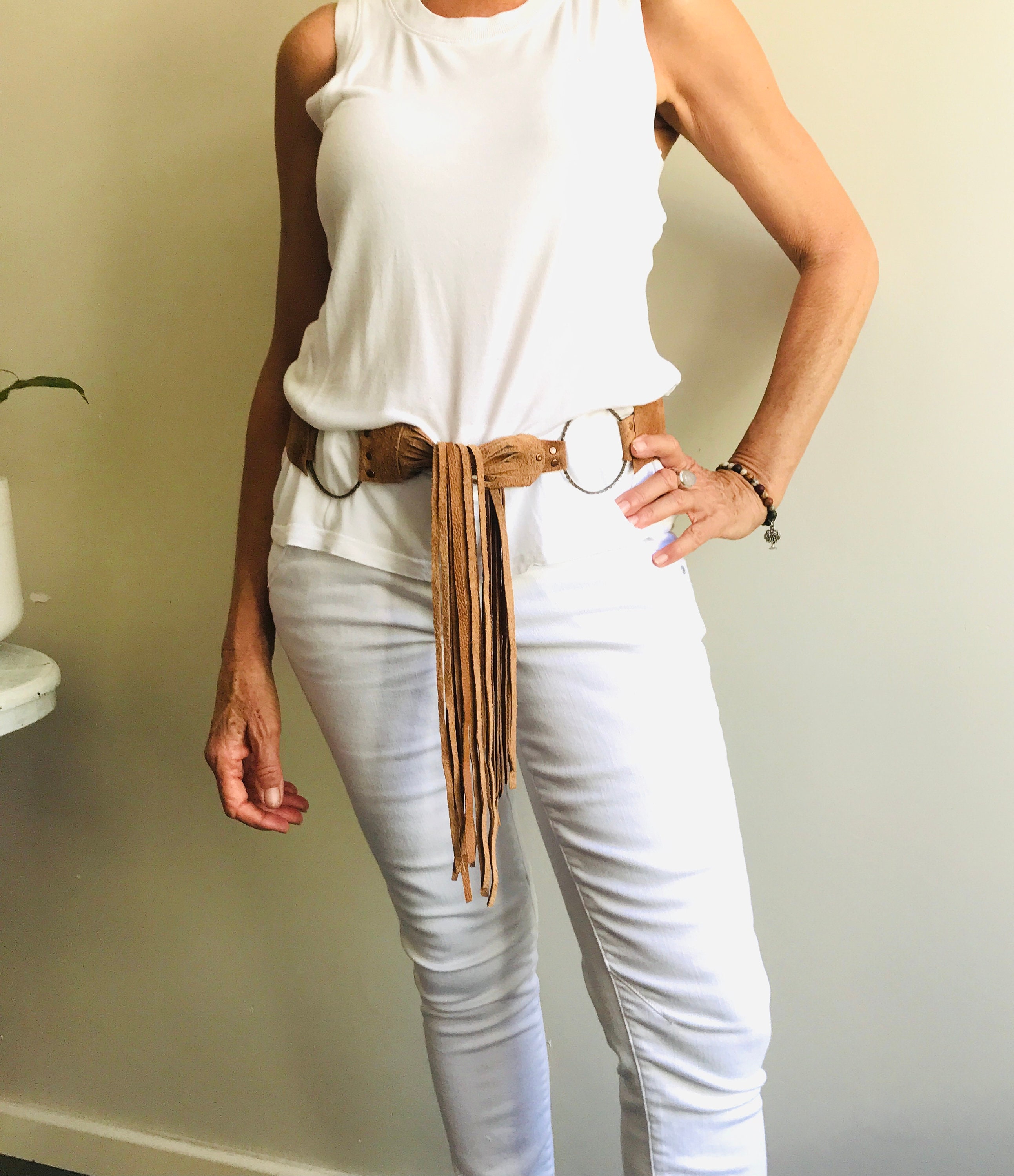 tassel tie belt
