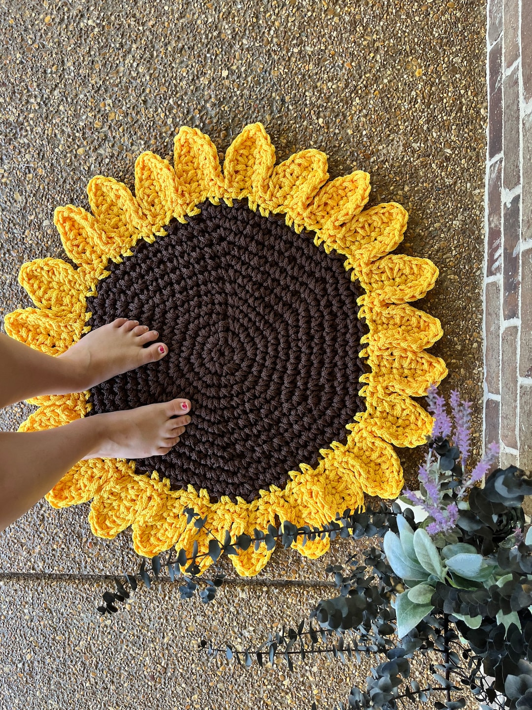 Sunflower Rug - Etsy