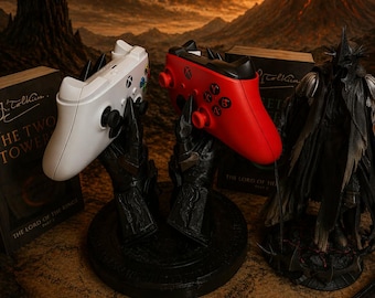 Nazgûl Controller Stand for 2 Xbox Controllers | Lord of the Rings Inspired Holder | Gaming Desk Organizer | LOTR Ringwraith Display