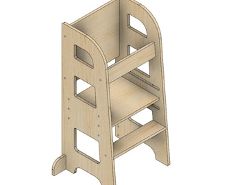 Torre para niños pequeños/Taburete de cocina/Ayudante/Archivo digital