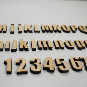 Wooden Letters/Educational or Craft Letters/DIY Kits/Unfinished Wooden Alphabet Letters Numbers/