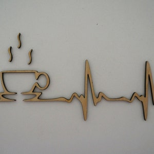 Wooden coffee lover gift/laser cut decoration/plywood gift/ coffee is life