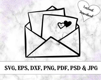 Letter SVG and Layered Clipart, Editable doodle icon clipart for personal and commercial use, digital instant download