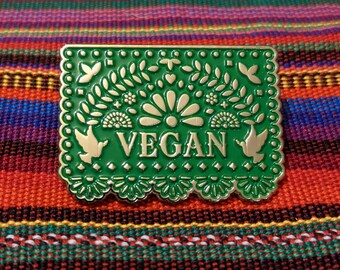 Vegan Papel Picado Pin